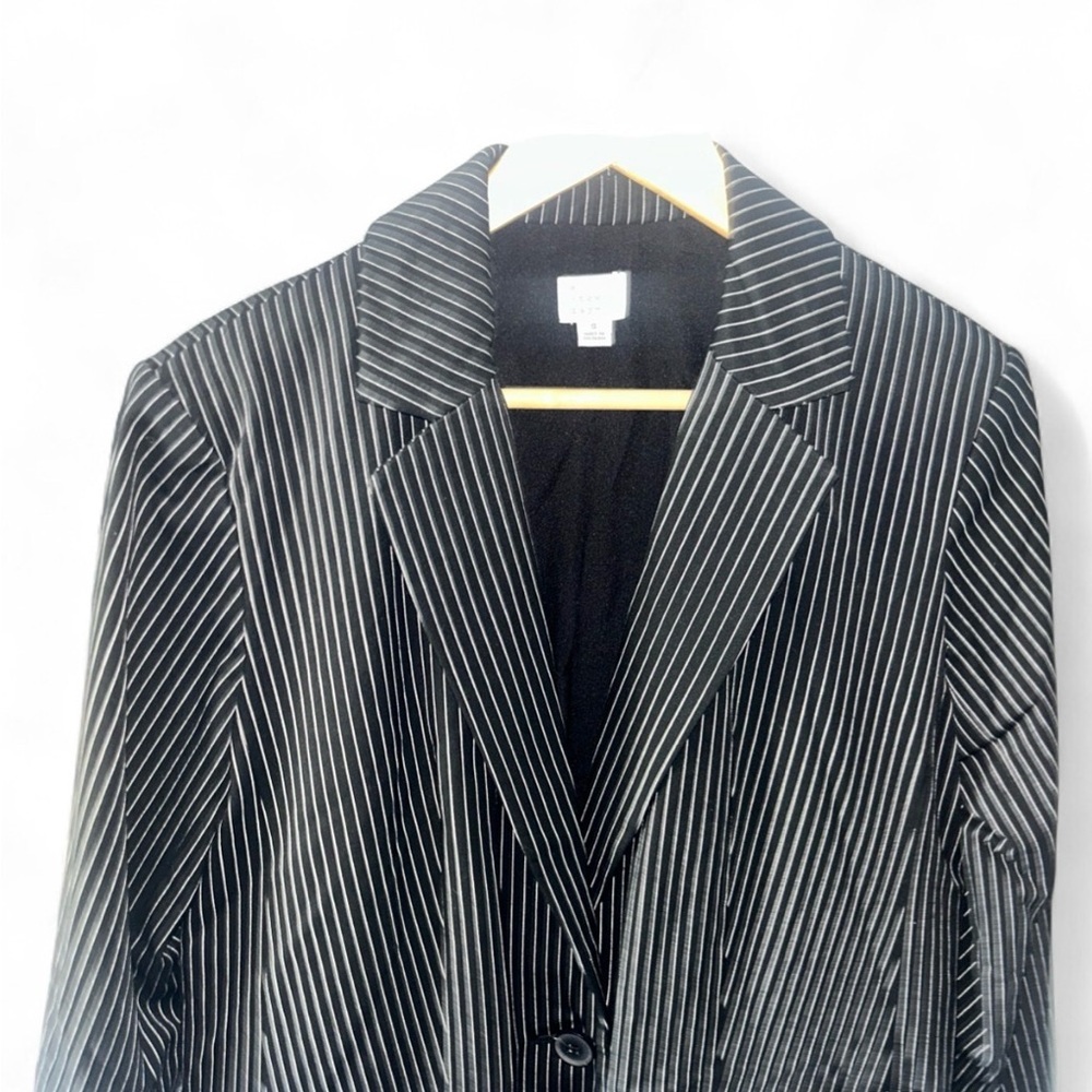 a new day Black Pinstripe Blazer - Picture 2 of 4